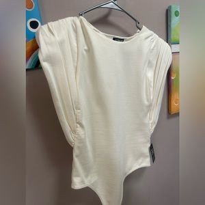 Express extra small ivory body suit